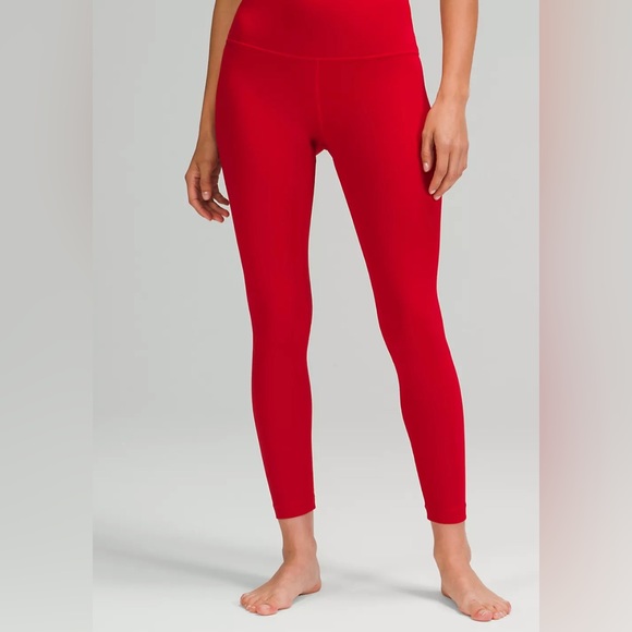 Lulu lemon red Align crop legging; size 2 - Picture 3 of 3